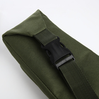 Поясная сумка на молнии, наружный карман, цвет хаки - фото 9301524