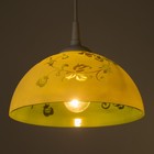 Светильник  Колпак "Рочелл" 1 лампа E27 40Вт белый-зеленый  д.350 - Фото 4