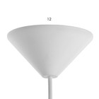 Светильник  Колпак "Рочелл" 1 лампа E27 40Вт белый-зеленый  д.350 - Фото 5