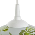 Светильник  Колпак "Рочелл" 1 лампа E27 40Вт белый-зеленый  д.350 - Фото 8