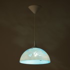 Светильник BayerLux  Колпак "Рочелл" 1 лампа E27 40Вт белый-синий  д.250 - Фото 3
