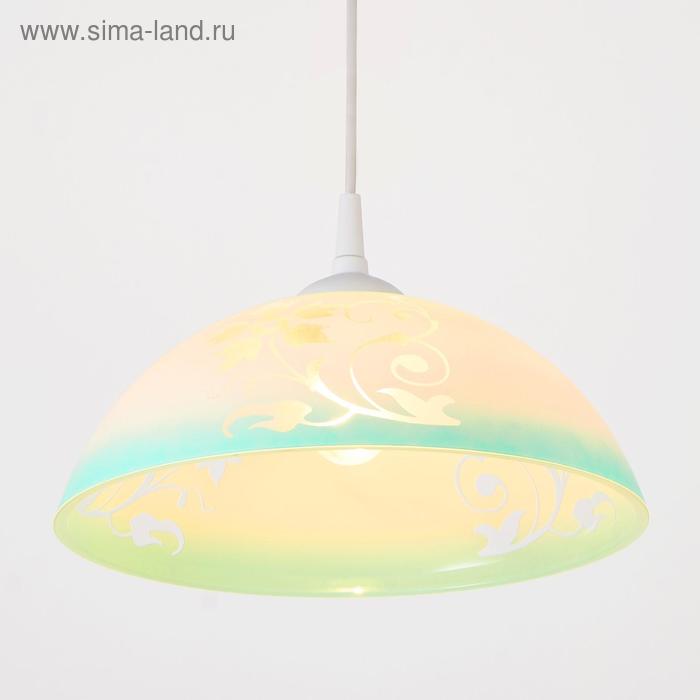 Светильник  Колпак "Соландж" 1 лампа E27 40Вт зеленый  д.300 - Фото 1