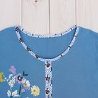 Пижама женская (футболка, бриджи) MK2750/01 цвет голубой, р-р 48, рост 158-164 - Фото 4