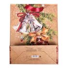 Пакет крафтовый вертикальный «Новогодие украшения», 23 × 27 × 8 см - Фото 3