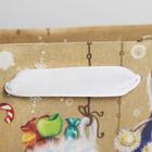 Пакет подарочный новогодний крафтовый «Носочки с подарками», MS 18 х 23 х 8 см - Фото 2