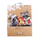 Пакет крафтовый вертикальный «Зимнее поздравление», 18 × 23 × 8 см - Фото 3