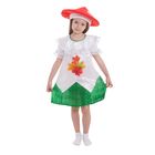 Карнавальный костюм для девочки "Мухомор", шляпа, платье, р-р 64, рост 122-128 см - Фото 1