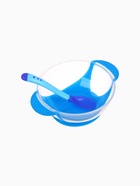 Тарелка на присоске, 350 мл, в наборе крышка, термоложка, синий - Фото 8