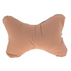 Ортопедическая подушка для шеи на подголовник с резинкой 30*24 см, коричневая с черным - Фото 1