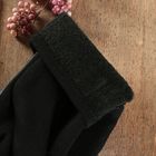 Перчатки женские безразмерные, комбинированные, без подклада, цвет чёрный - Фото 3