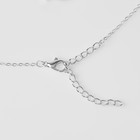 Гарнитур 2 предмета: серьги, кулон «Сердце», цвет белый в серебре, 43 см - Фото 5
