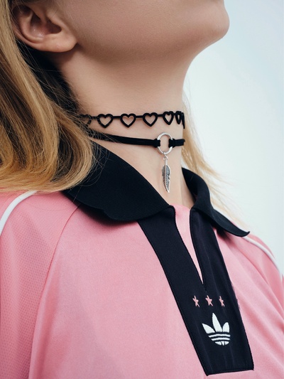 Чокер «Ассорти романтика», набор 4 шт. чёрный в серебре, 30.5 см