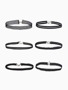 Чокер «Ассорти» ажур, набор 6 шт. чёрный, 30.5 см - Фото 1