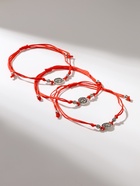 Браслеты-обереги «Красная нить. Знаки зодиака», набор 12 шт., d=6 см, цвет чернёное серебро - Фото 5