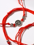 Браслеты-обереги «Красная нить. Знаки зодиака», набор 12 шт., d=6 см, цвет чернёное серебро - Фото 2