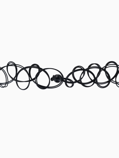Набор 2 предмета: чокер, браслет «Классика», чёрный, 30 см