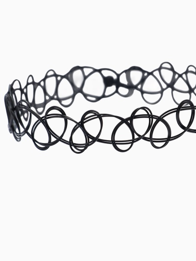 Набор 2 предмета: чокер, браслет «Классика», чёрный, 30 см