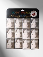 Пирсинг в нос «Стразинка» на магните, d=3 мм, набор 12 шт., МИКС в серебре - Фото 7