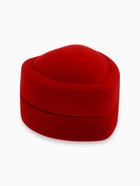 Футляр под кольцо, серьги «Сердце с рамкой из точек», бархатный, 4.5×4.5 см, красный - Фото 4