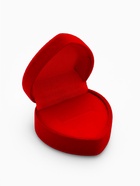 Футляр под кольцо, серьги «Сердце с рамкой из точек», бархатный, 4.5×4.5 см, красный - Фото 6