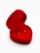 Футляр под кольцо, серьги «Сердце с рамкой из точек», бархатный, 4.5×4.5 см, красный - Фото 7