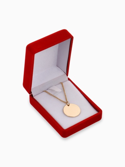 Футляр под гарнитур (серьги, кулон) «Прямоугольник» 7,5×6, цвет красный, вставка белая