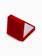 Футляр под набор: серьги и кулон «Прямоугольник» 7.5×6 см, красный, вставка белая - Фото 5