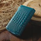 Ключница на молнии, 1 отдел, карман для карт, кольцо, карабины, цвет бирюзовый - Фото 2