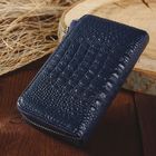 Ключница на молнии, 1 отдел, карман для карт, кольцо, карабины, цвет синий - Фото 2