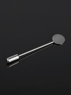 Основа «Брошь-игла» L=5 см, площадка 8 мм, (набор 5 шт.), цвет серебро - Фото 1