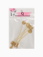 Основа «Брошь-игла» L= 7.5 см, площадка 1 см (набор 5 шт.), цвет золото 2328124