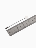 Основа «Брошь-игла» L= 7.5 см, площадка 1 см (набор 5 шт.), цвет серебро - Фото 2