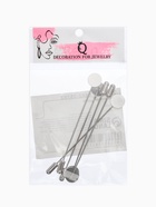 Основа «Брошь-игла» L= 7.5 см, площадка 1 см (набор 5 шт.), цвет серебро - Фото 6