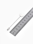 Основа «Брошь-игла» L= 7.5 см, площадка 1.5 см (набор 5 шт.), цвет серебро - Фото 2