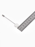 Основа «Брошь-игла» L= 7.5 см, площадка 1.5 см (набор 5 шт.), цвет серебро - Фото 3