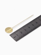 Основа «Брошь-игла» с бусиной d=1 см (набор 5 шт.), L=7.5 см, площадка 1.5 см, цвет золото - Фото 3