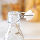 Бутылка стеклянная для соусов и масла с бугельным замком Доляна «Галерея», 80 мл, 5×11 см - фото 4574362