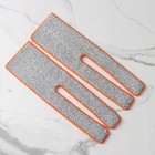 Набор насадок для плоской швабры с отжимом, 38×12 см, микрофибра, 2 шт, цвет МИКС - Фото 2