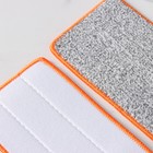 Набор насадок для плоской швабры с отжимом, 38×12 см, микрофибра, 2 шт, цвет МИКС - Фото 3