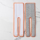 Набор насадок для плоской швабры с отжимом, 38×12 см, микрофибра, 2 шт, цвет МИКС - Фото 5