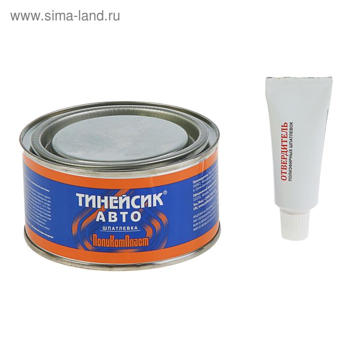 Автошпатлевка  "Тинейсик-авто", 0,5 кг +отвердитель - Фото 1