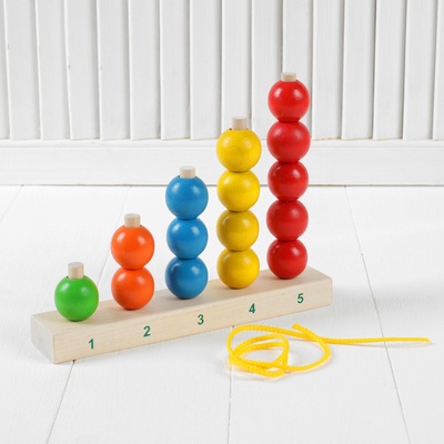 Пирамидка «Радуга», шарик 3 см