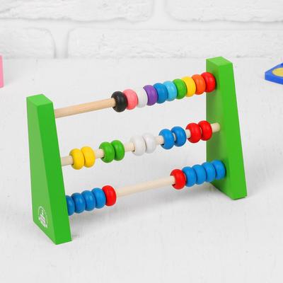 Счеты - радуга детские, костяшка 2×1 см