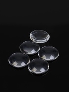 Кабошон стекло, круг 18 мм (набор 5 шт.), прозрачный - Фото 2