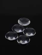 Кабошон стекло, круг 18 мм (набор 5 шт.), цвет прозрачный - Фото 3