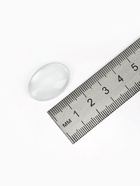 Кабошон стекло, овал 18×25 мм (набор 5 шт.), цвет прозрачный - Фото 2