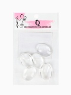 Кабошон стекло, овал 18×25 мм (набор 5 шт.), цвет прозрачный - Фото 4