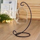 Флорариум «Цилиндр», на подвесе, 12×8 см, h=23 см, стекло, прозрачный, чёрный - Фото 3