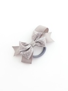 Бант для волос на резинке «Школьница», звезда, 12 см, серая - Фото 6