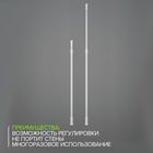 Карниз для ванной Доляна, телескопический, d=3.2 см, 70-120 см, белый - Фото 4